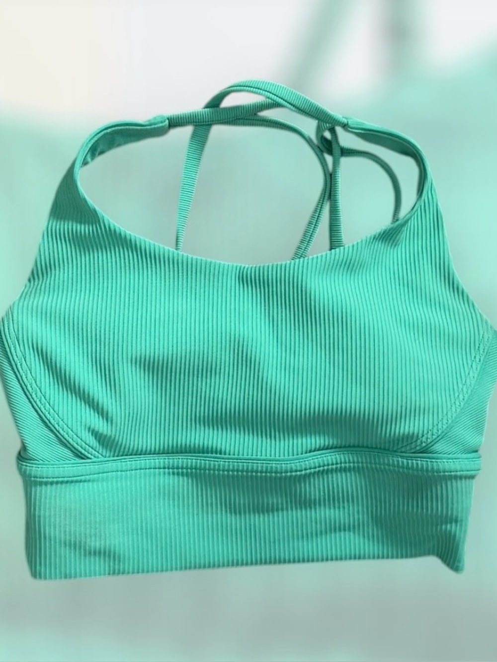 Lululemon Energy Longline Bra Ribbed Luxtreme